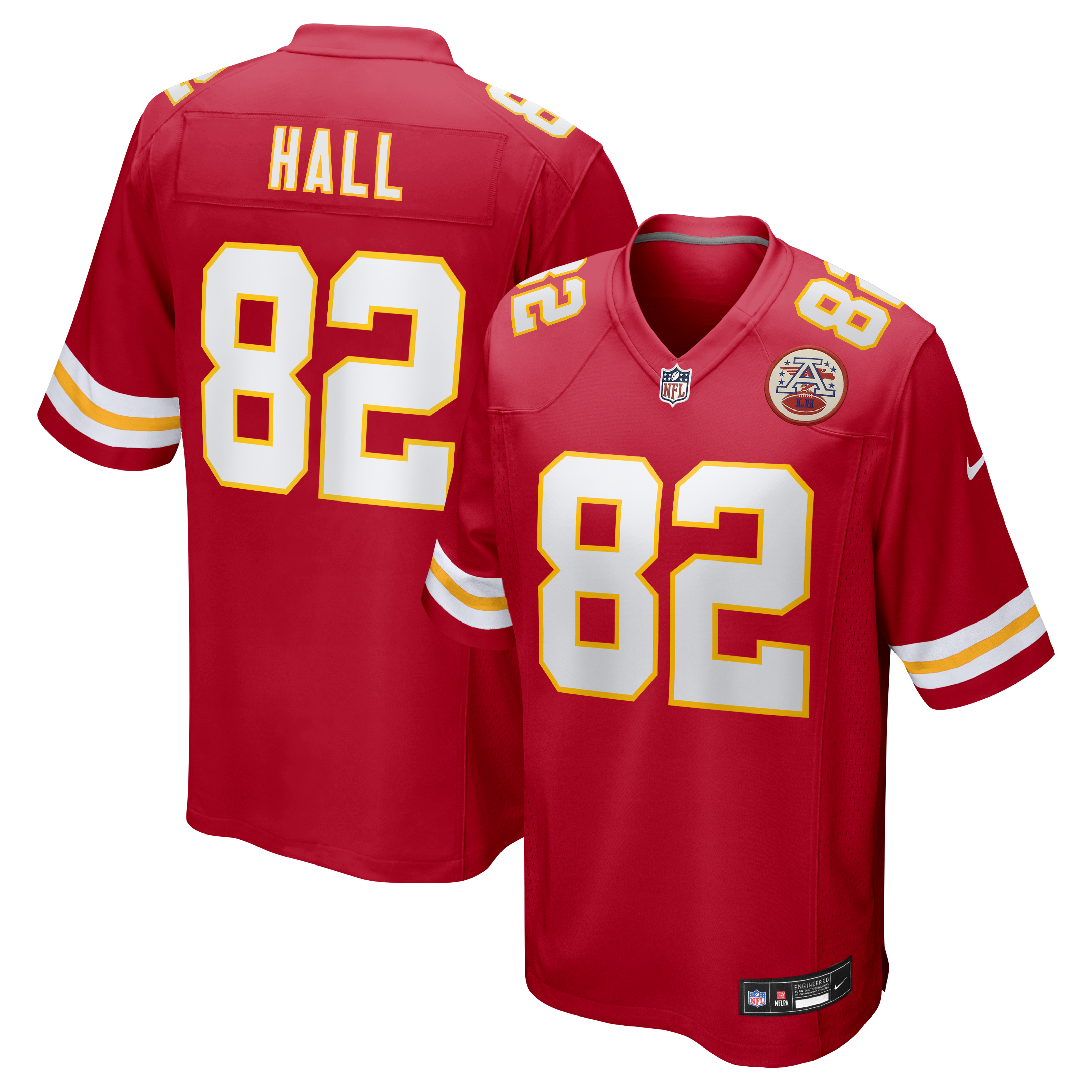 Men's Nike Dante Hall  Red Kansas City Chiefs  Retired Player Game Jersey