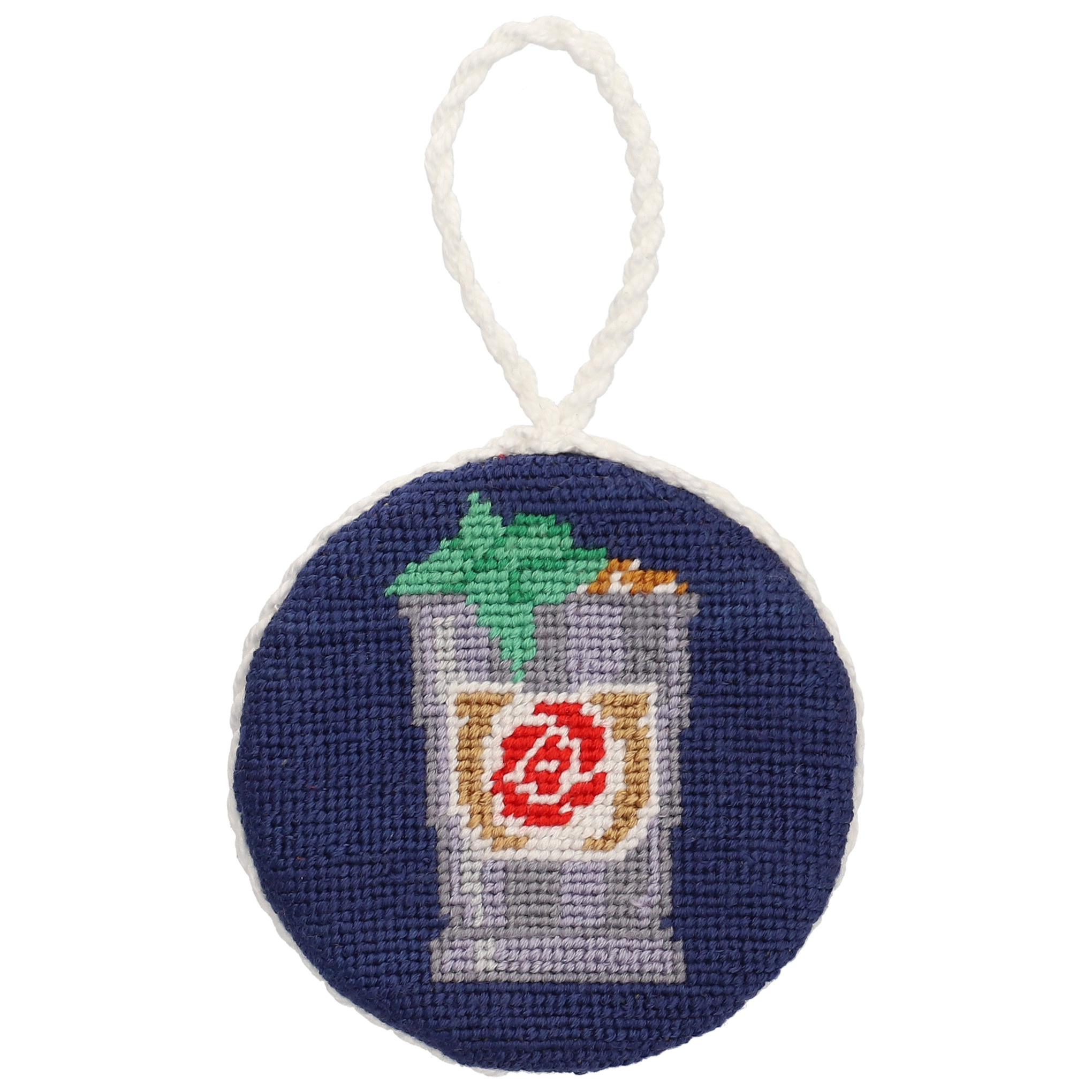 Smathers & Branson Kentucky Derby Mint Julep Needlepoint Ornament