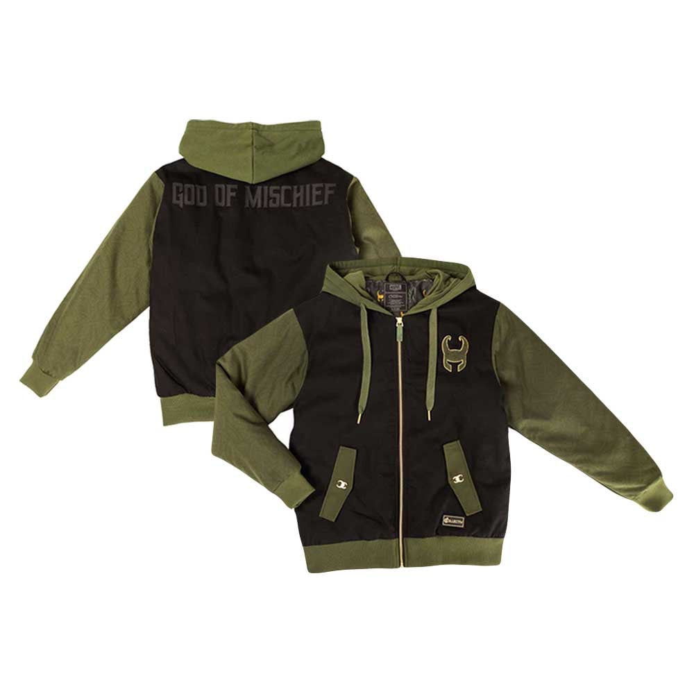 Unisex Loungefly Black Loki The Weekender Full-Zip Hoodie Jacket