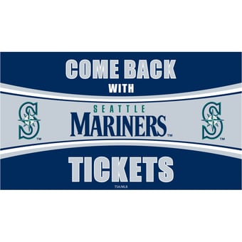 Seattle Mariners 28" x 16" Come Back With Tickets Indoor/Outdoor Trapper Mat