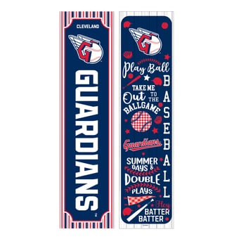Cleveland Guardians 47" Double-Sided Spring Seasonal Porch Leaner Sign