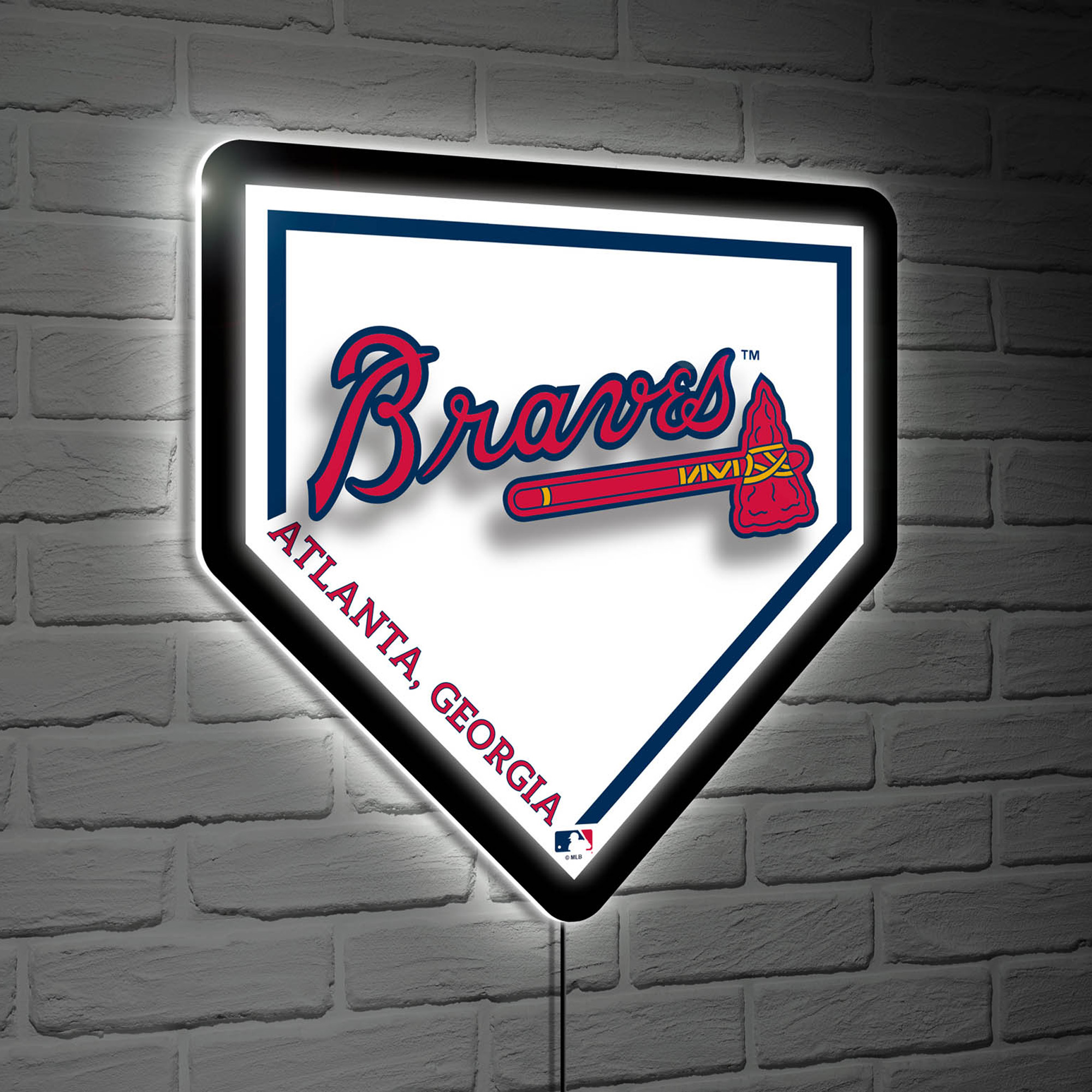 Atlanta Braves LED Wall Home Plate