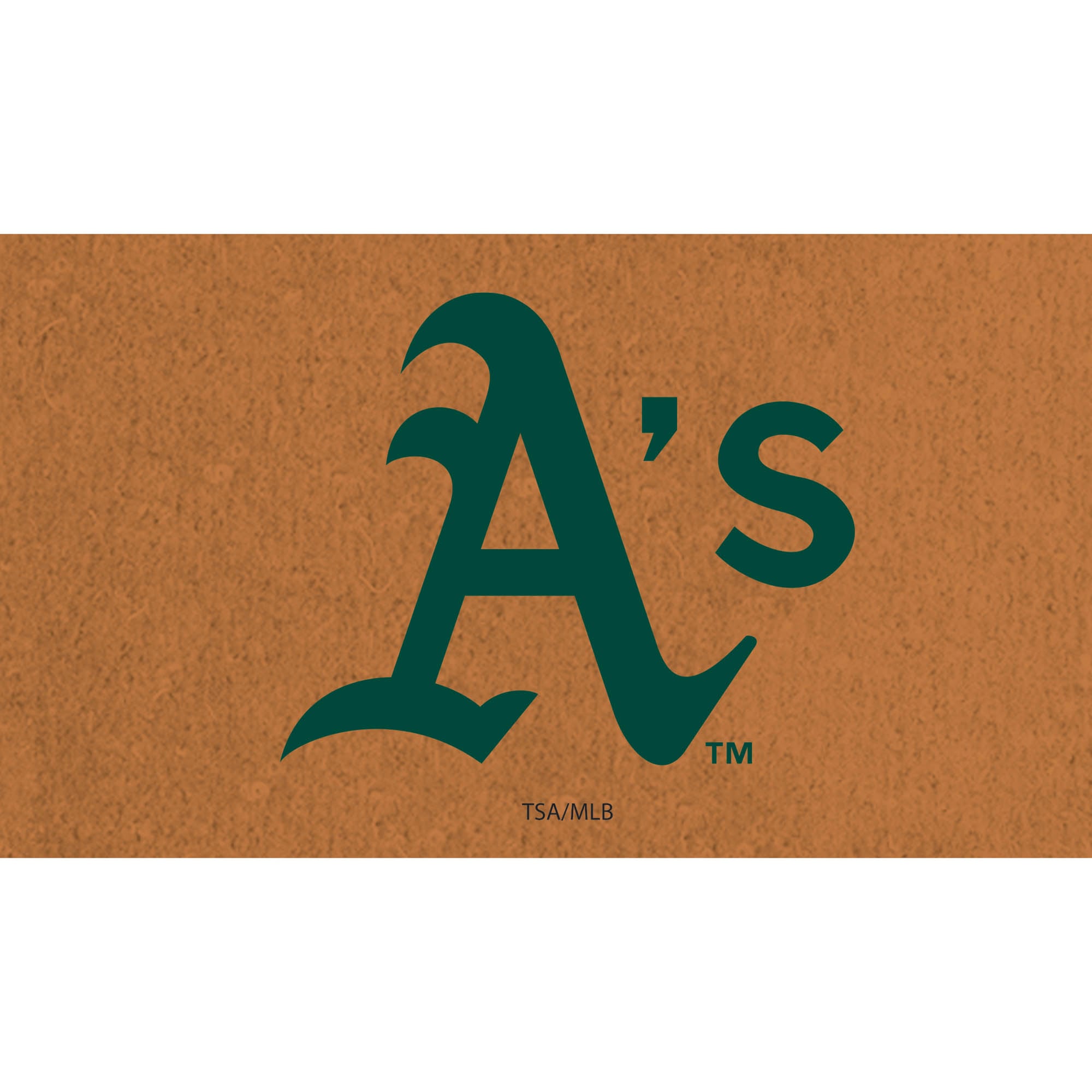 Athletics 28" x 16" Primary Logo Coir Mat