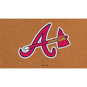 Atlanta Braves 28" x 16" Primary Logo Coir Mat