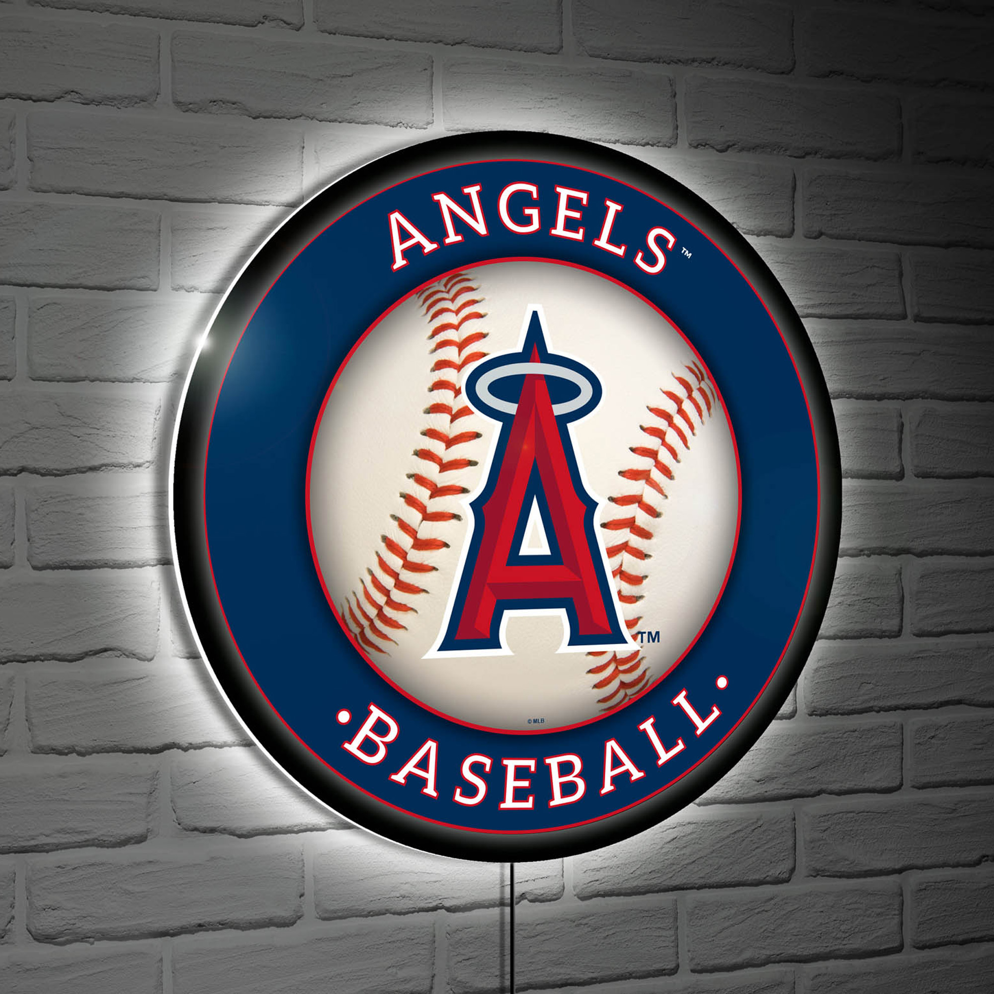 Los Angeles Angels LED XL Round Wall Décor