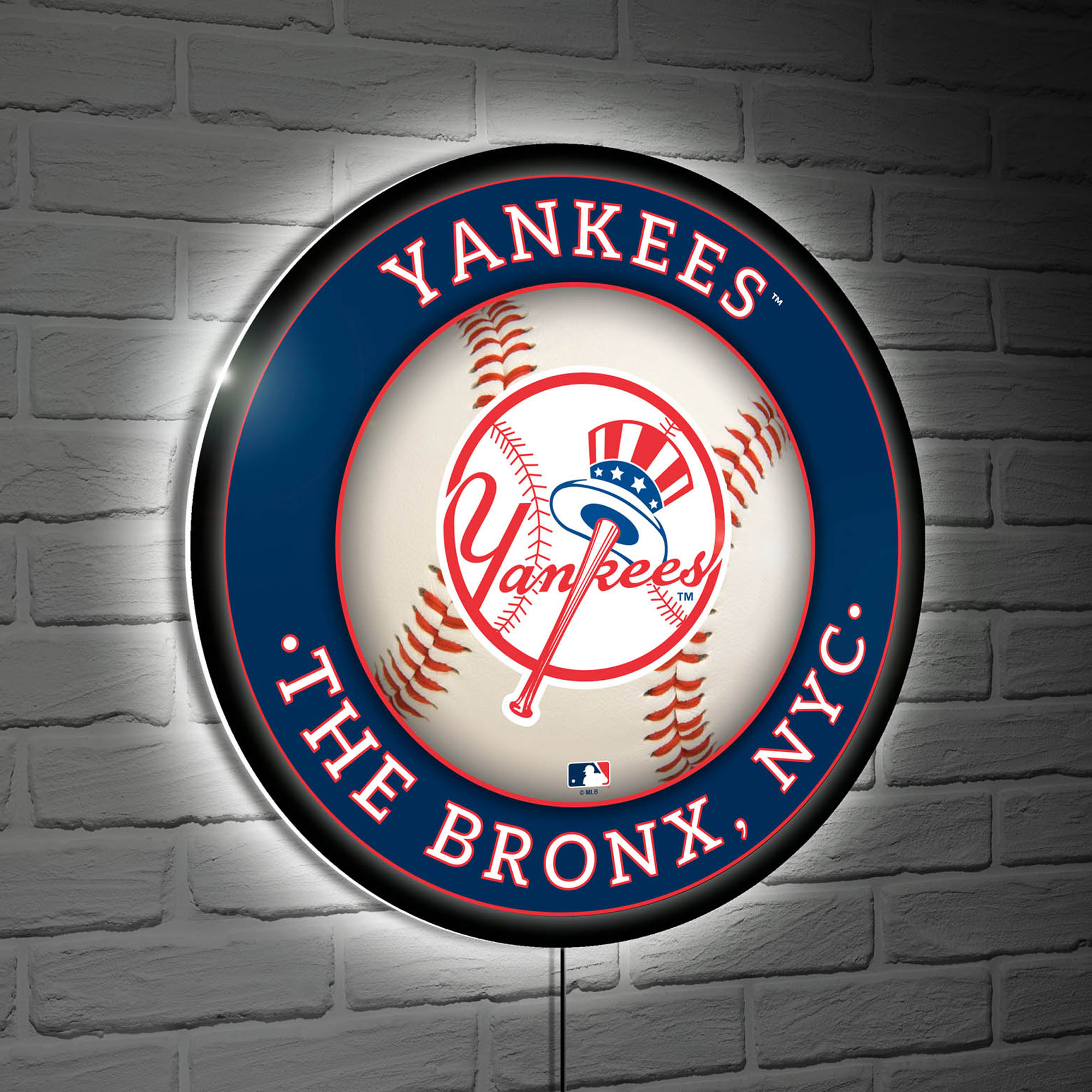 New York Yankees LED XL Round Wall Décor