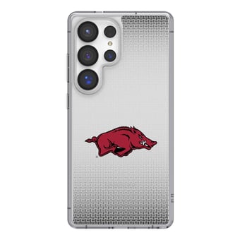 Arkansas Razorbacks Linen Logo Galaxy Clear Case