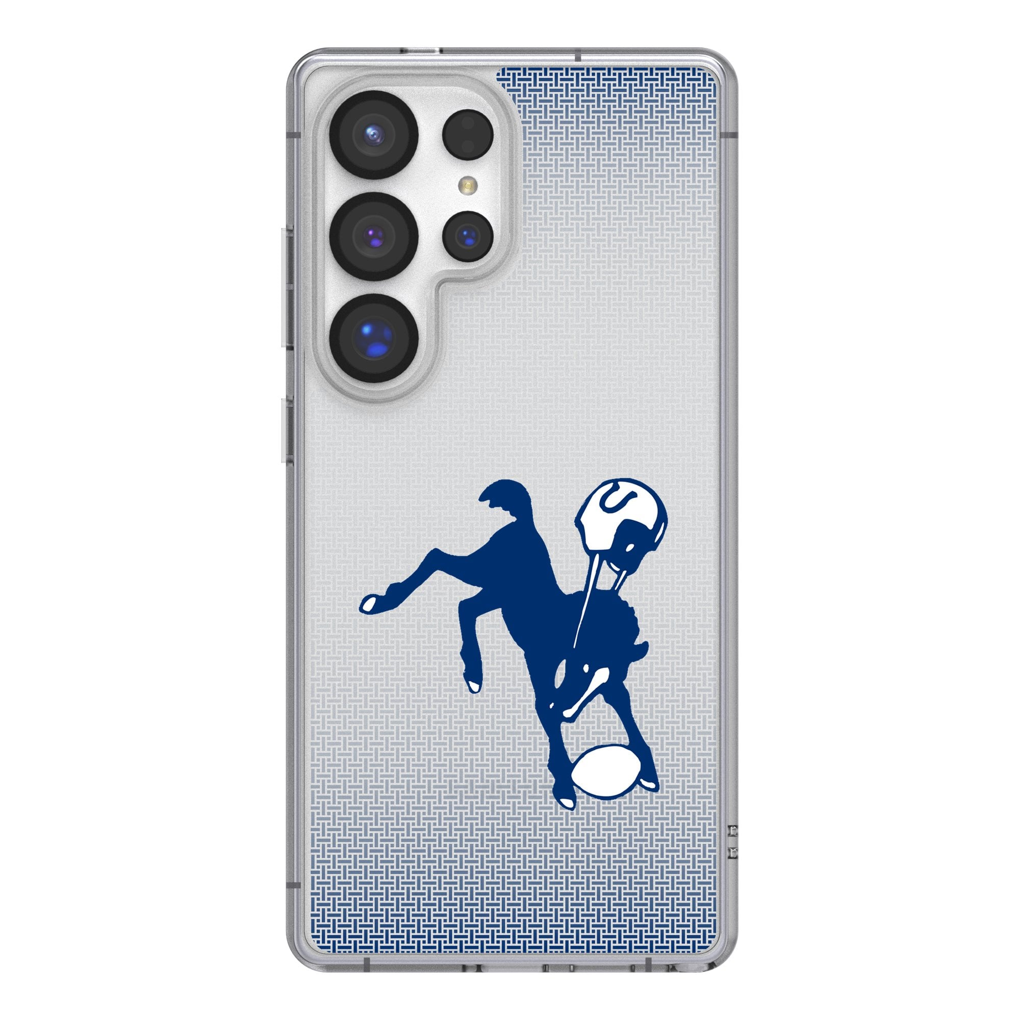 Baltimore Colts Linen Logo Galaxy Clear Case