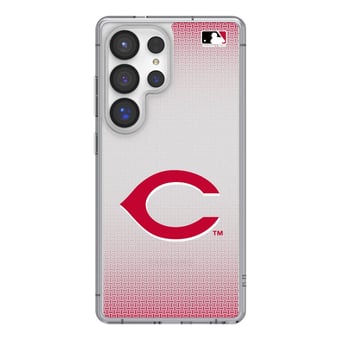 Cincinnati Reds Linen Logo Galaxy Clear Case