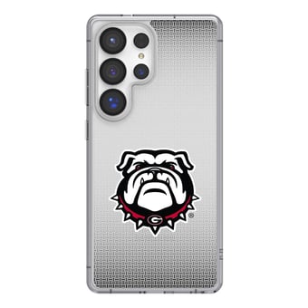 Georgia Bulldogs Linen Logo Galaxy Clear Case