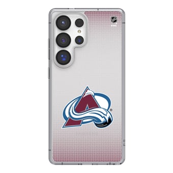 Colorado Avalanche Linen Logo Galaxy Clear Case