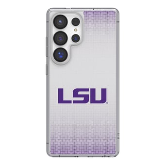 LSU Tigers Linen Logo Galaxy Clear Case