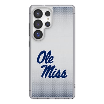 Ole Miss Rebels Linen Logo Galaxy Clear Case