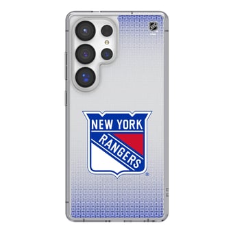 New York Rangers Linen Logo Galaxy Clear Case