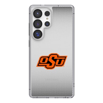 Oklahoma State Cowboys Linen Logo Galaxy Clear Case
