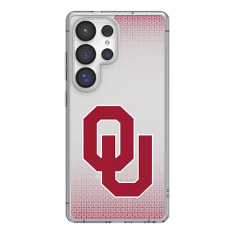 Oklahoma Sooners Linen Logo Galaxy Clear Case