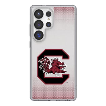 South Carolina Gamecocks Linen Logo Galaxy Clear Case