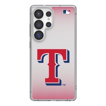 Texas Rangers Linen Logo Galaxy Clear Case