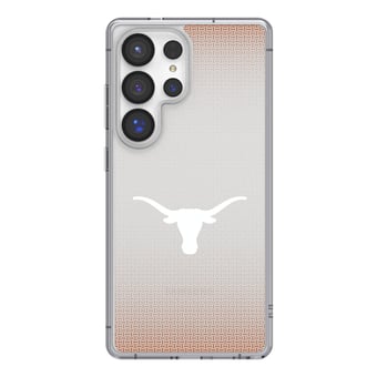 Texas Longhorns Linen Logo Galaxy Clear Case