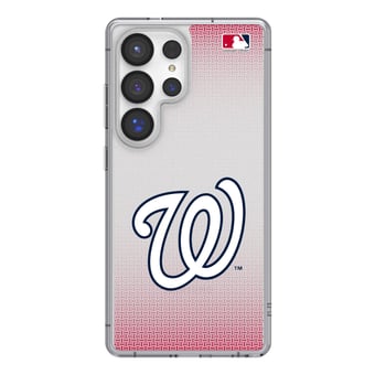 Washington Nationals Linen Logo Galaxy Clear Case