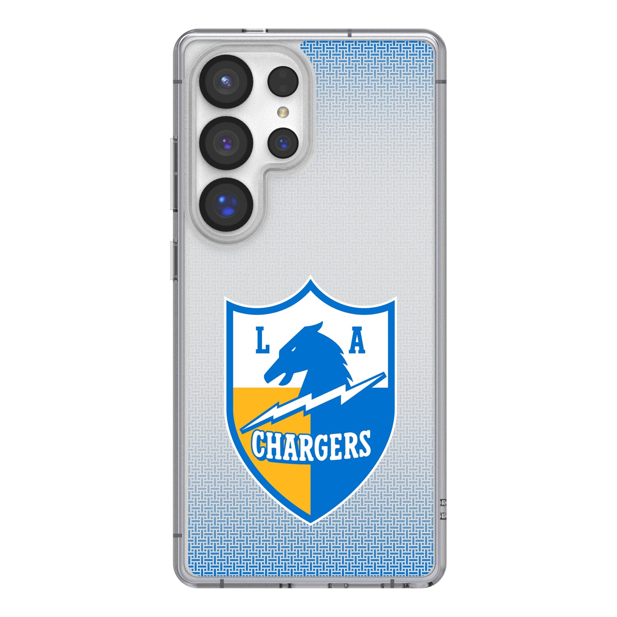 Los Angeles Chargers Linen Logo Galaxy Clear Case Los Angeles Chargers Linen Logo Galaxy Clear Case