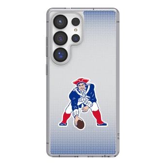 New England Patriots Linen Logo Galaxy Clear Case