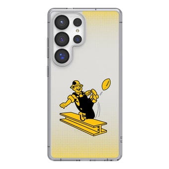 Pittsburgh Steelers Linen Logo Galaxy Clear Case