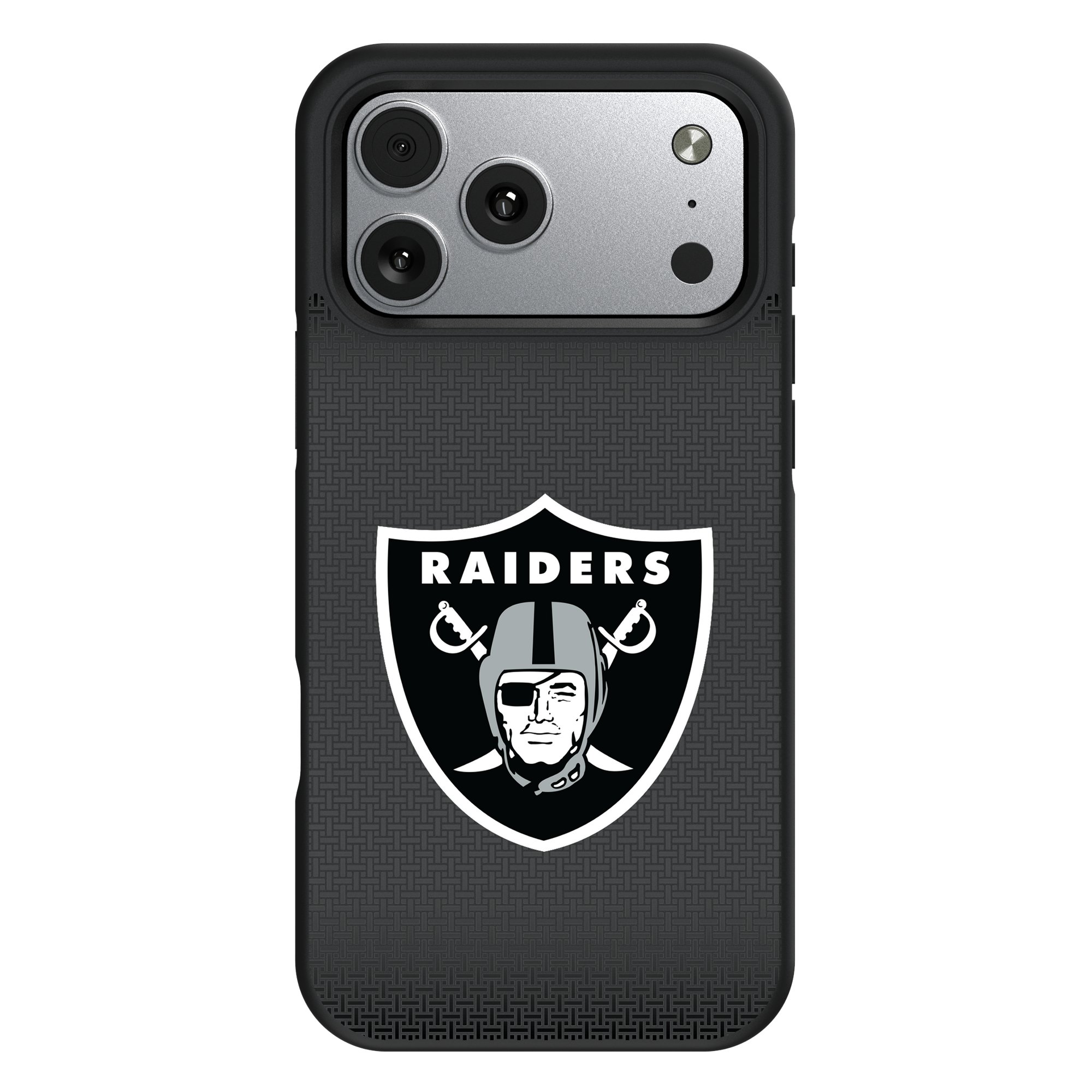 Keyscaper - NFL - Las Vegas Raiders Bump Case with 8.2ft Drop Protection - 14 Pro Max - Black