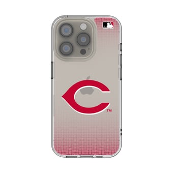 Cincinnati Reds Linen Logo iPhone Clear Case
