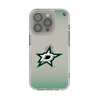 Dallas Stars Linen Logo iPhone Clear Case