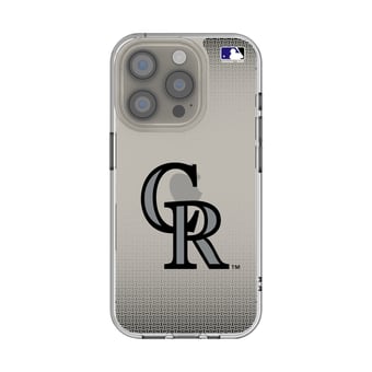 Colorado Rockies Linen Logo iPhone Clear Case
