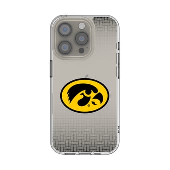 Iowa Hawkeyes Linen Logo iPhone Clear Case