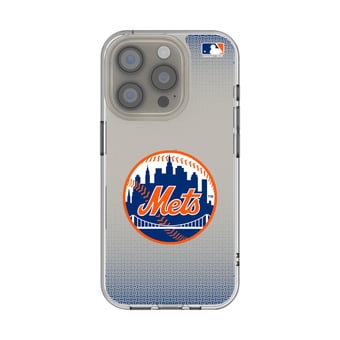 New York Mets Linen Logo iPhone Clear Case