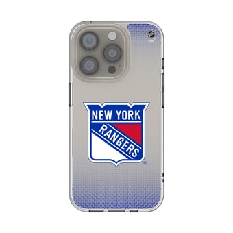 New York Rangers Linen Logo iPhone Clear Case