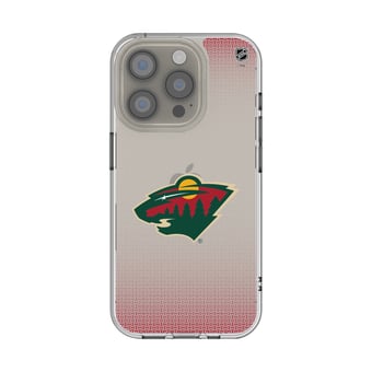 Minnesota Wild Linen Logo iPhone Clear Case