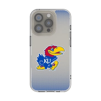 Kansas Jayhawks Linen Logo iPhone Clear Case