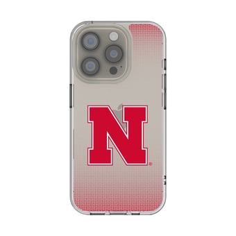 Nebraska Huskers Linen Logo iPhone Clear Case