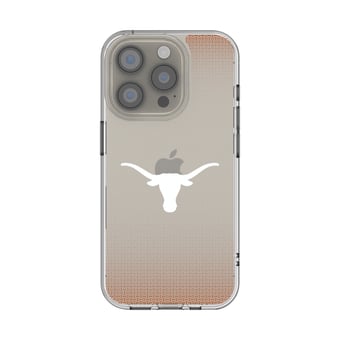 Texas Longhorns Linen Logo iPhone Clear Case