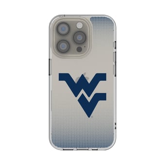 West Virginia Mountaineers Linen Logo iPhone Clear Case