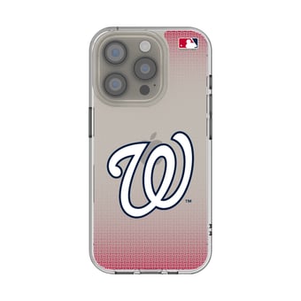 Washington Nationals Linen Logo iPhone Clear Case