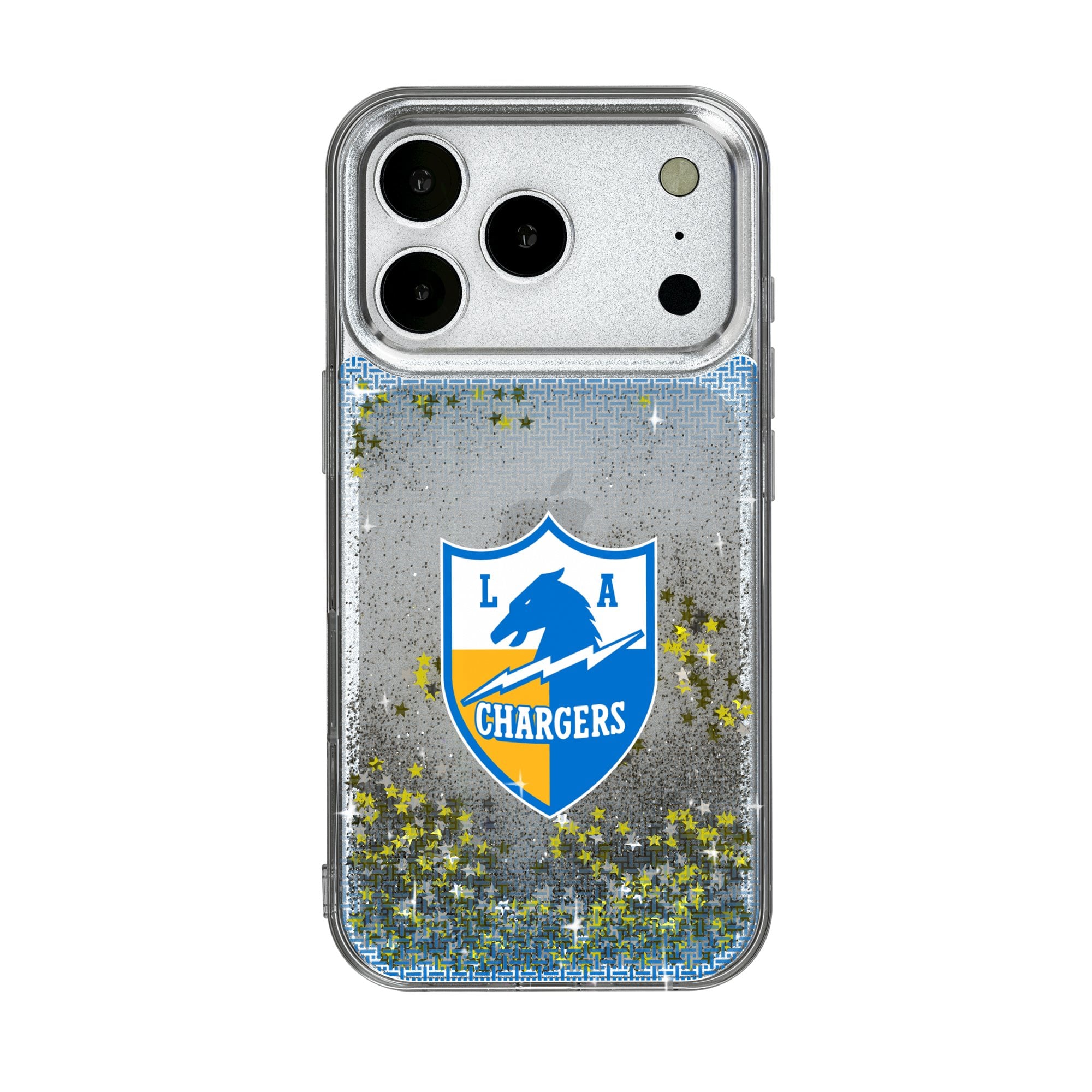 Los Angeles Chargers Linen Logo iPhone Glitter Case Los Angeles Chargers Linen Logo iPhone Glitter Case