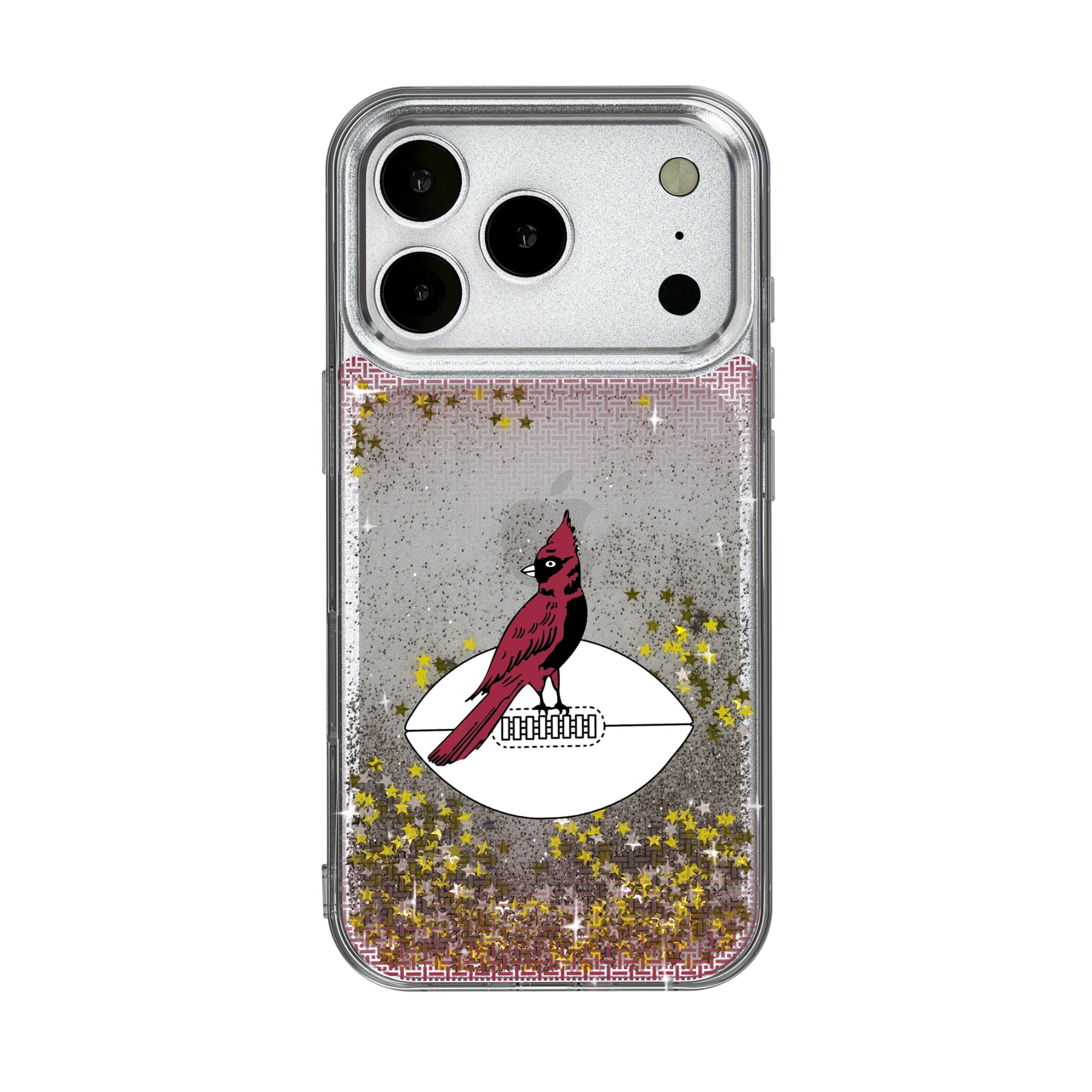 Chicago Cardinals Linen Logo iPhone Glitter Case