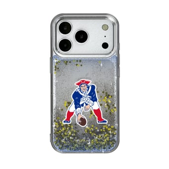 New England Patriots Linen Logo iPhone Glitter Case