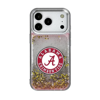 Alabama Crimson Tide Linen Logo iPhone Glitter Case
