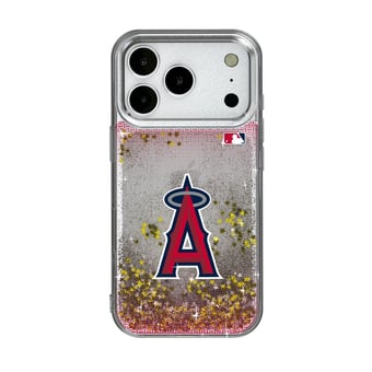 Los Angeles Angels Linen Logo iPhone Glitter Case