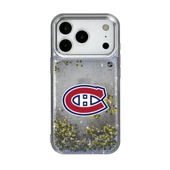 Montreal Canadiens Linen Logo iPhone Glitter Case