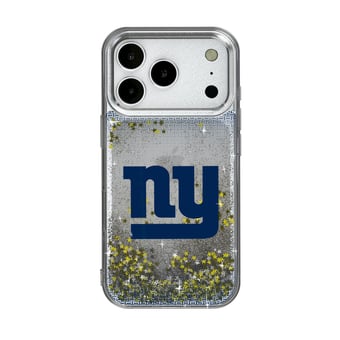 New York Giants Linen Logo iPhone Glitter Case