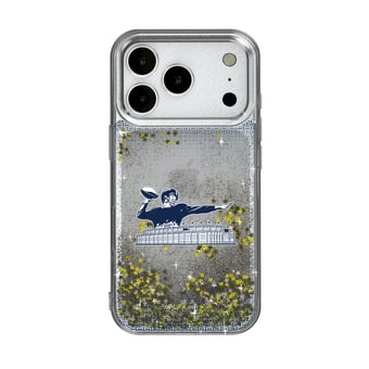 New York Giants Linen Logo iPhone Glitter Case