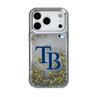 Tampa Bay Rays Linen Logo iPhone Glitter Case