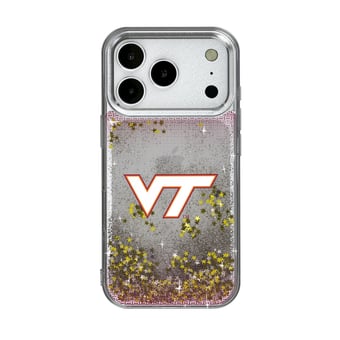 Virginia Tech Hokies Linen Logo iPhone Glitter Case